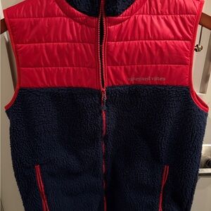 Vineyard Vines Red and Navy Vest